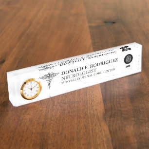 Placa De Nombre Neurólogo personalizado