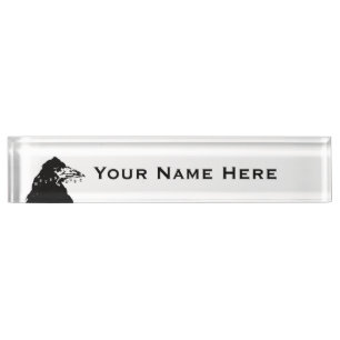 Placa De Nombre Nevermore Raven de Edgar Allan Poe
