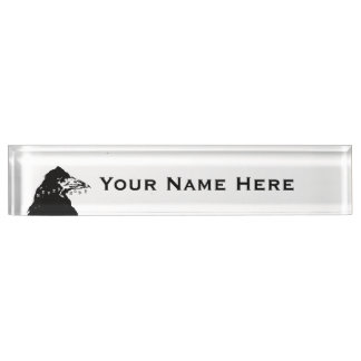 Placa De Nombre Nevermore Raven de Edgar Allan Poe