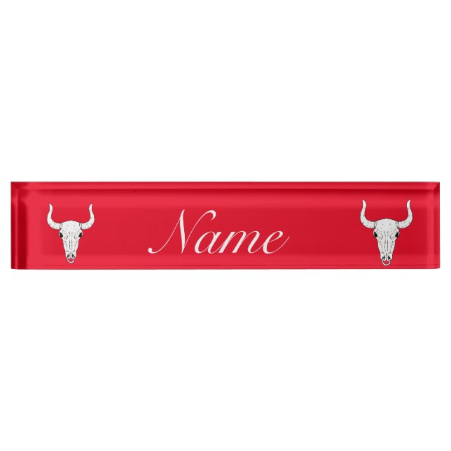 Placa De Nombre Ningún Bull Nunca Thunder_Cove (Anverso)