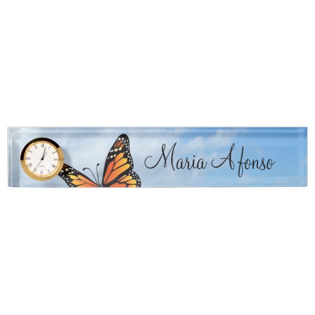 Placa De Nombre Nombrado de la mesa de mariposa (Anverso)