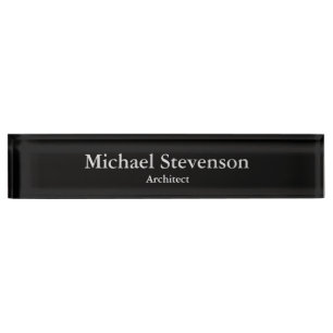 Placa De Nombre Nombrado exclusivo de escritorio elegante de arqui