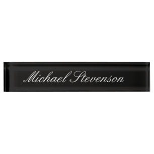 Placa De Nombre Nombrado profesional moderno de la mesa de negocio