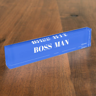Placa De Nombre Nombramiento de escritorio BOSSMAN