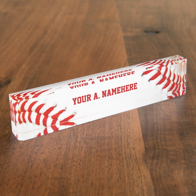 Placa De Nombre Nombramiento del equipo de béisbol (Lateral)