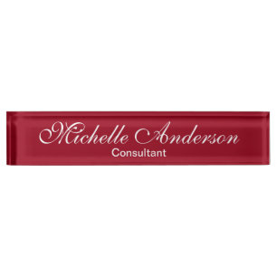 Placa De Nombre Nombramiento exclusivo de consultor de escritura d