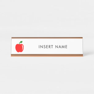 Placa De Nombre Nombre de encargo del profesor