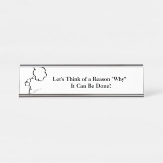 Placa De Nombre Nombre de escritorio inspirador