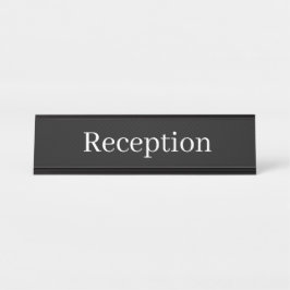Placa De Nombre Nombre de la recepción