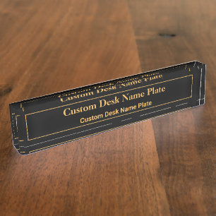 Placa De Nombre Nombre del escritorio del personalizado/Crear una