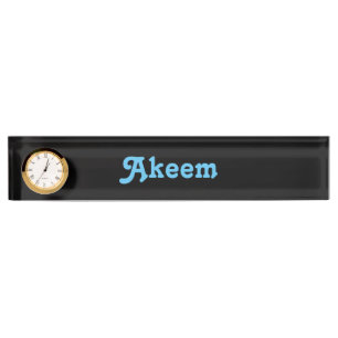 Placa De Nombre Nombre del escritorio Placa Akeem