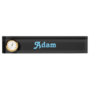 Placa De Nombre Nombre del escritorio Plate Adam