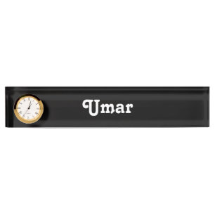 Placa De Nombre Nombre del escritorio Plate Umar