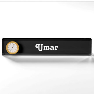 Placa De Nombre Nombre del escritorio Plate Umar