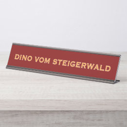 Placa De Nombre Nombre del Gran Danés