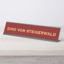 Placa De Nombre Nombre del Gran Danés