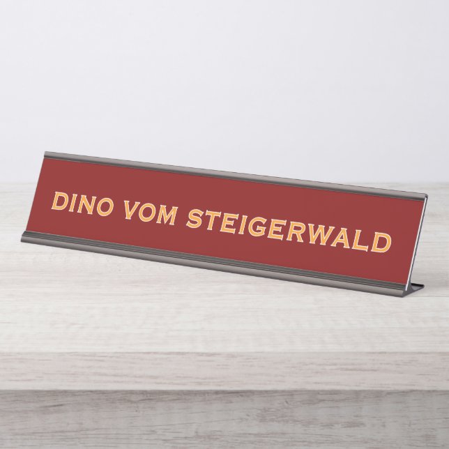 Placa De Nombre Nombre del Gran Danés  (Anverso)