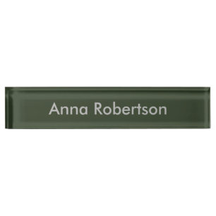 Placa De Nombre Nombre Minimalista de moda profesional sencillo
