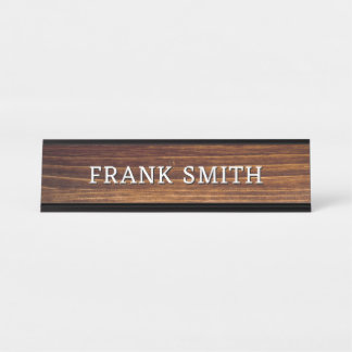 Placa De Nombre Nombre moderno Foto Rustic Wood