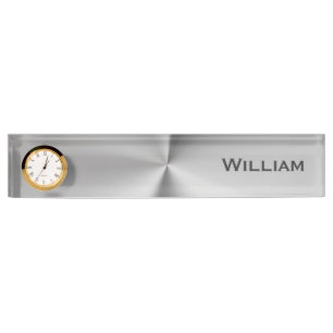 Placa De Nombre Nombre personalizado metal cepillado
