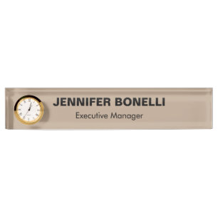 Placa De Nombre nombre personalizado minimalista de moda