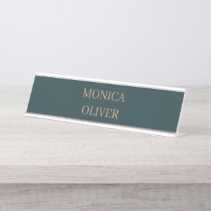 Placa De Nombre Nombre personalizado moderno profesional minimalis