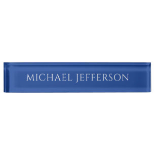 Placa De Nombre Nombre propio color azul personalizado