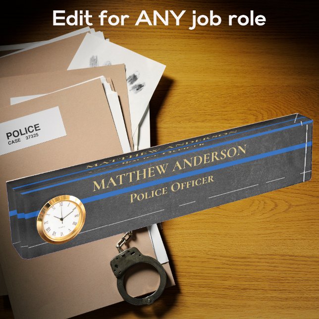 Placa De Nombre Oficial de Policía Cuello de Sargento de la Línea  (Subido por el creador)