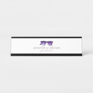 Placa De Nombre Oftalmólogo de gafas Doctor de ojos 