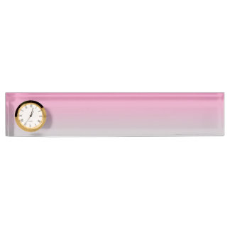 Placa De Nombre Ombre rosado y gris