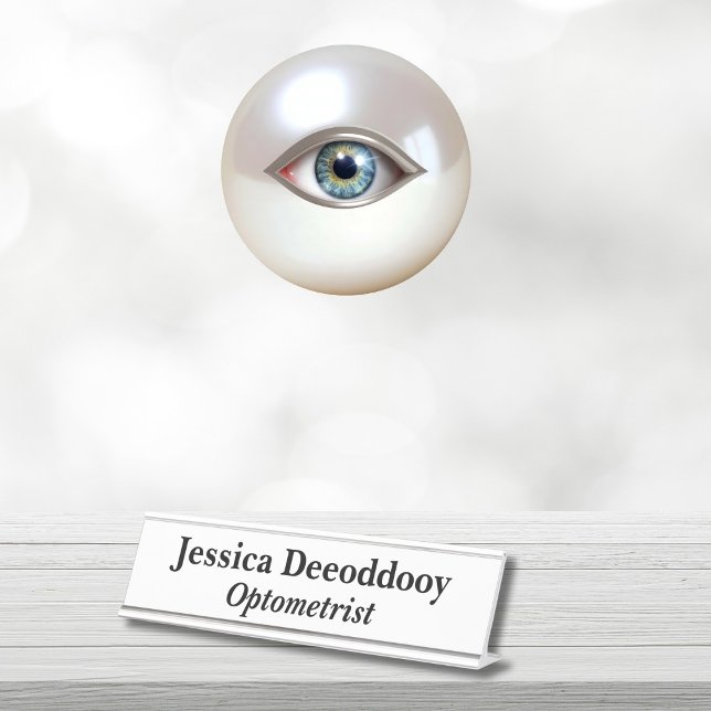 Placa De Nombre Optometrista Blanco (Subido por el creador)