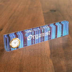 Placa De Nombre Organista