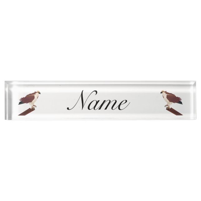 Placa De Nombre Osprey Hawk Raptor Thunder_Cove (Anverso)