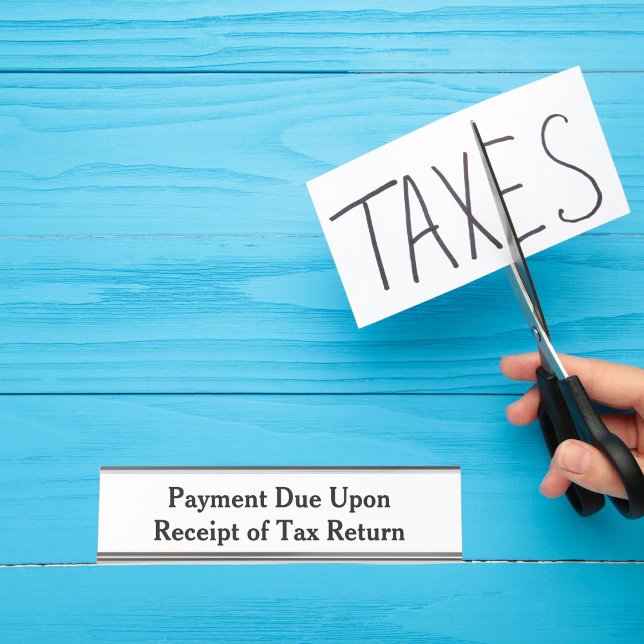 Placa De Nombre Pago adeudado al cobro Devolución de Impuestos Bla (Subido por el creador)