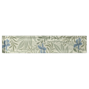 Placa De Nombre Papel pintado floral de Larkspur de William Morris