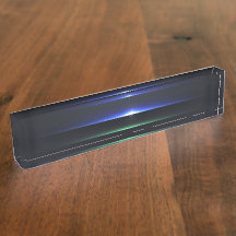 Placa de nombre para escritorio