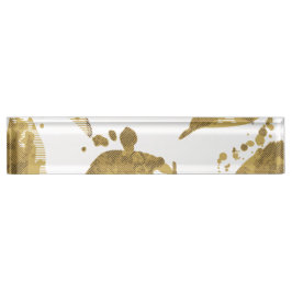 Placa de nombre para escritorio