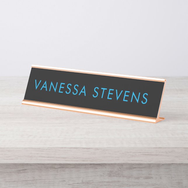 Placa de nombre para escritorio de jefa (Anverso)