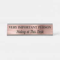 Placa de nombre para escritorio de Persona Muy Imp