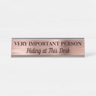 Placa de nombre para escritorio de Persona Muy Imp