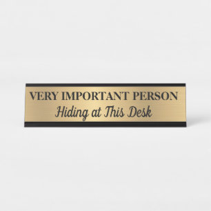 Placa de nombre para escritorio de Persona Muy Imp