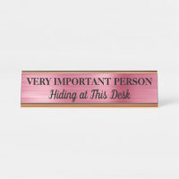 Placa de nombre para escritorio de Persona Muy Imp