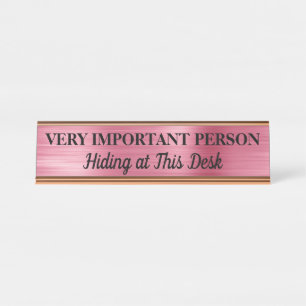 Placa de nombre para escritorio de Persona Muy Imp