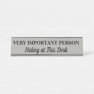 Placa de nombre para escritorio de Persona Muy Imp