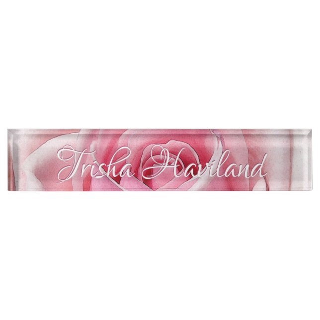 Placa de nombre para escritorio HAMbyWG - Rosa Pál (Anverso)