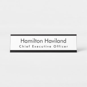 Placa de nombre para escritorio o pared HAMbyWG