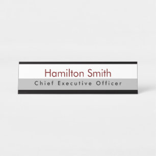 Placa de nombre para escritorio o pared HAMbyWG