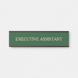 Placa de nombre para puerta de oficina profesional