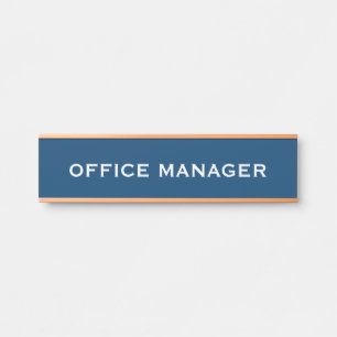 Placa de nombre para puerta de oficina profesional
