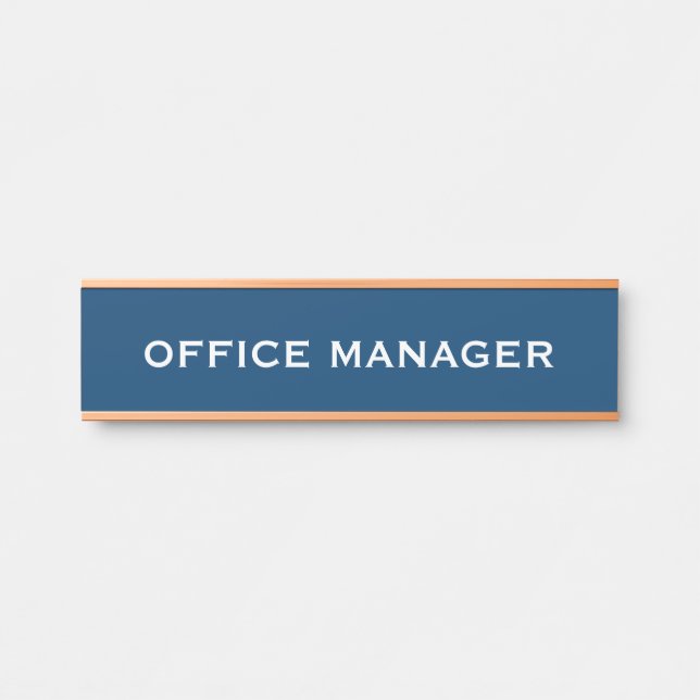 Placa de nombre para puerta de oficina profesional (Anverso)